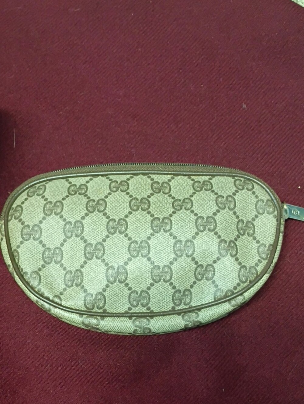 Gucci Beige GG Monogram Pouch